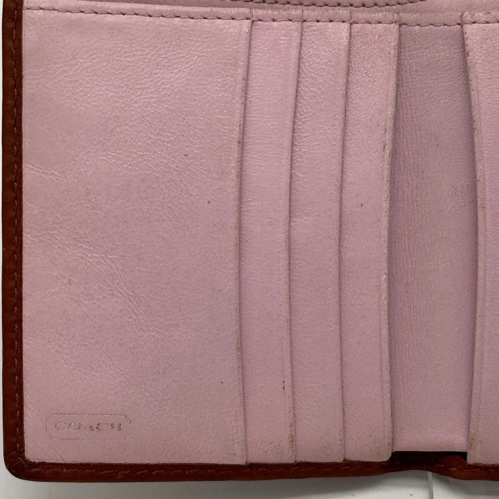 Vintage COACH Legacy Leather Turnlock Kisslock French Purse Wallet Tan 65th Anni - Picture 9 of 16